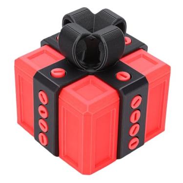 Imagem de Asixxsix Caixa de Presente Irritante, Caixa de Brincadeira de Presente Engraçada e Irritante, Caixas de de Parafuso de Brincadeira Impressas Em 3D Interativas para Halloween, (Preto e Vermelho)
