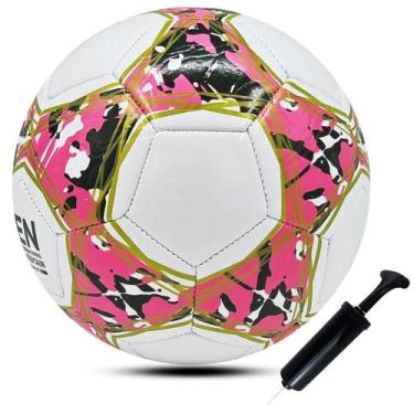 Imagem de Bola de Futebol ABAJI Tamanho 4 Couro PU Anti-Estouro com Bomba