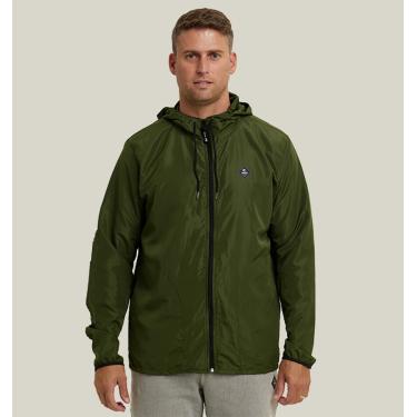 Imagem de Jaqueta Corta Vento Impermeável Masculino Verde Militar WSS Diamond