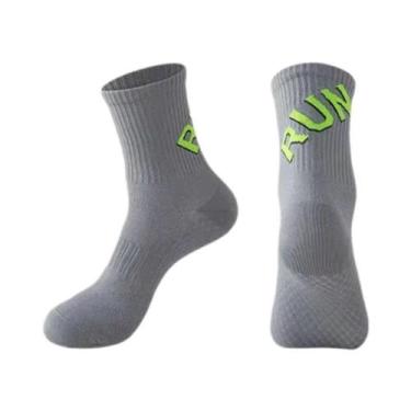 Imagem de Meias De Corrida Unissex De Cano Curto Com Sola Acolchoada Para Esport