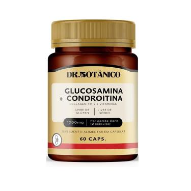 Imagem de GLUCOSAMINA + CONDROITINA (COLLAGEN TP. 2 E VITAMINAS) 1000MG 60CAPS DR. BOTANICO