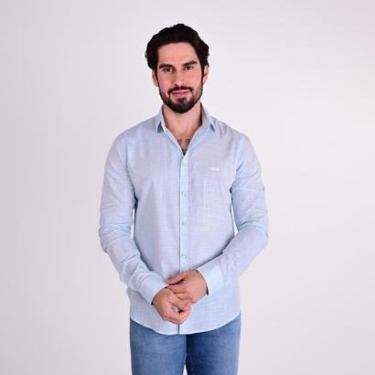 Imagem de Camisa Forum St Barths Azul/Off White-Masculino