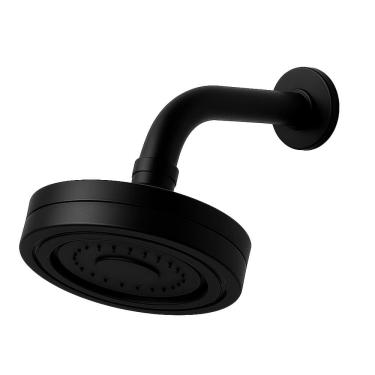 Imagem de Ducha Chuveiro Redondo de ABS com Sistema Autolimpante Acabamento Black Matte DP9720P