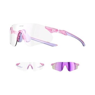 Imagem de Óculos De Sol Unissex Fotochromic UV400 Para Ciclismo E Corrida Kapvoe