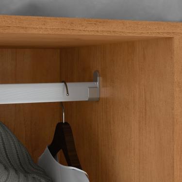 Imagem de Guarda Roupa Casal Alonzo 6 Portas de Bater 4 Gavetas 100% MDF com Pés Branco Móveis Lopas