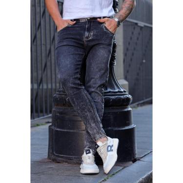 Imagem de Calça Preta Marmorizada Skinny Streetwear Premium Codi Jeans-Masculino