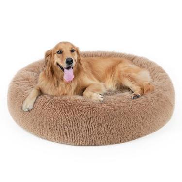 Imagem de Cama para cães, cama calmante para cães e bebês, travesseiro de pele s