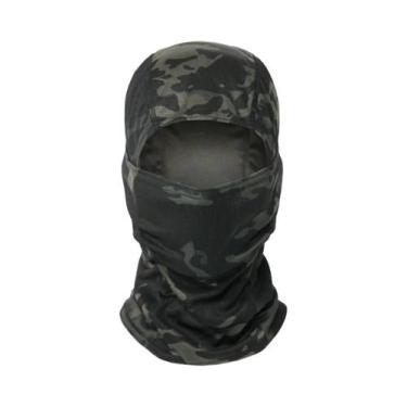 Imagem de Máscara Facial Completa Camuflada Unissex Com Proteção Solar, Respiráv
