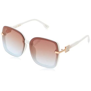 Imagem de Jessica Simpson 100% de proteção UV feminina, Branco, 64 mm