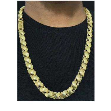 Imagem de Corrente 12mm friso S de moeda antiga mueda antega oro 18k