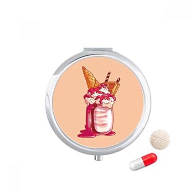 Imagem de Estojo de comprimidos de sorvete para chocolate, biscoitos de chocolate, caixa de armazenamento de remédios