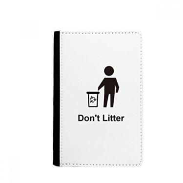 Imagem de Carteira Don't Litter com estampa de símbolo, porta-passaporte, Notecase Burse