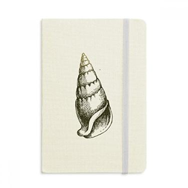 Imagem de Marine Life Caderno com estampa de caracol preto oficial de tecido capa dura diário clássico