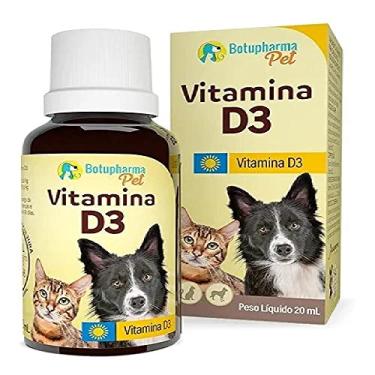 Imagem de BOTUPHARMA Suplemento Cães E Gatos Vitamina D3 Botupharma - 20Ml