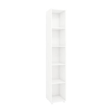 Imagem de Estante Livreiro Modular Alcídes 30 cm com 5 Nichos - Branco