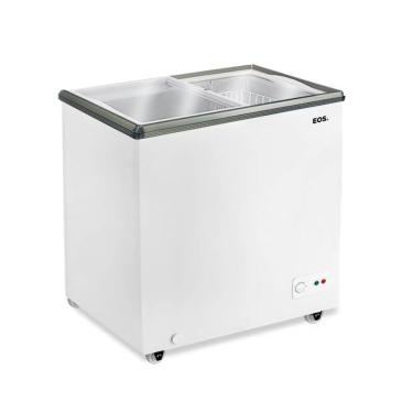 Imagem de Freezer Conservador Expositor Horizontal Dupla Ação Tampa De Vidro Eco Gelo 156L EEH200XX 127V - EOS