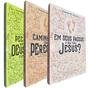 Imagem de 3 Livros Físicos Literatura Cristã II Jonathan Edwards, Charles M. Sheldon e Charles Spurgeon