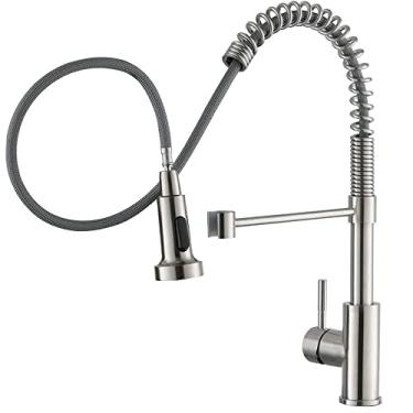 Imagem de Torneira Misturador Monocomando de Cozinha Gourmet Extensível Flexível Aço Inox 304 Brinovar