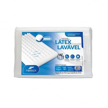 Imagem de Travesseiro Latex Lavavel - para fronhas 50x70cm - Branco - Fibrasca