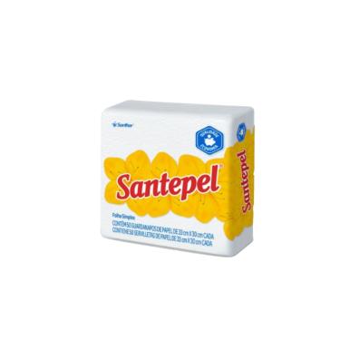 Imagem de Guardanapo de Papel Folha Simples 33 X 30cm Pacote com 50 Unidades Santepel