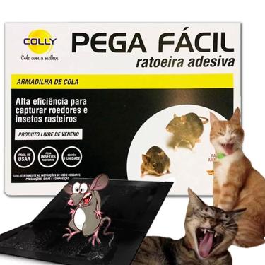 Imagem de Ratoeira Placa Adesiva De Papel Cola Armadilha Rato Colly 10 Unid | Monitoramento de Pequenos Insetos