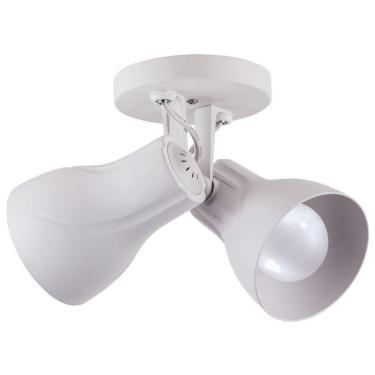 Imagem de Spot De Sobrepor Startec Octa Plus Duplo E27 Bivolt Branco