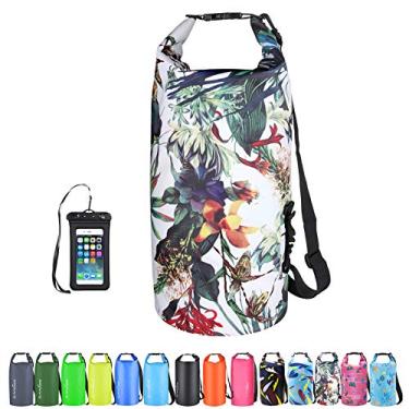 Imagem de Mochila impermeável impermeável impermeável impermeável para celular 40L/30L/20L/10L/5L saco seco flutuante para caiaque barco vela canoagem rafting caminhadas acampamento atividades ao ar livre, camouflage1, 20L