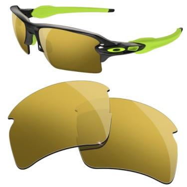 Imagem de HiCycle2 Lentes de reposição polarizadas para óculos de sol Oakley Flack 2.0XL - Várias opções, com pano de lente (Bronze)