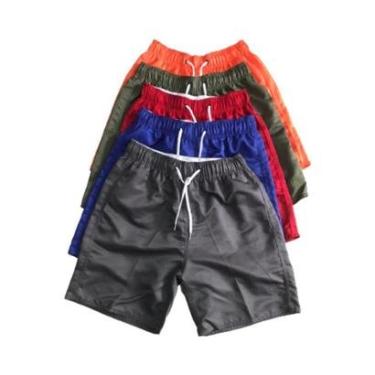 Imagem de Kit com 5 Bermudas Tactel Masculinas Moda Fitness-Masculino