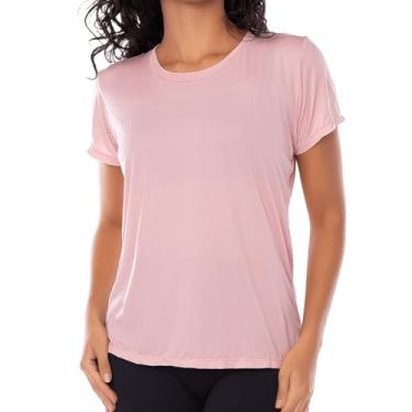 Imagem de Camiseta Fitness DelRio Feminina T-Shirt em Microfibra