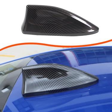 Imagem de Tumukiw Capa de antena de barbatana de tubarão para carro adequada para Subaru WRX 2022 2023 capa de antena de sinal de rádio acessórios aéreos de teto de carro capa em forma de barbatana de tubarão