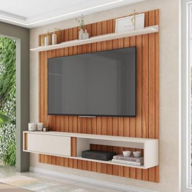 Imagem de Painel para TV Até 70 Polegadas Boreal 1 Porta Freijo/Off White - Caemmun