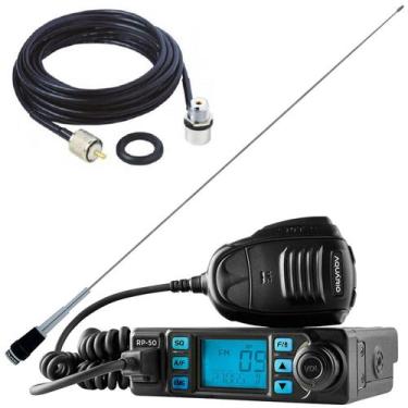 Imagem de Rádio Px 80 Canais RP-50 Antena Inox 1,62m B-2070 Cabo 5,5 metros Com 