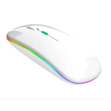 Imagem de Mouse Recarregável Branco Para Notebook Dell Inspiron - Weibo