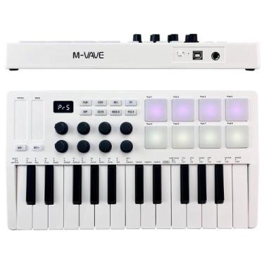 Imagem de Controladora Teclado Midi 25 Teclas Piano 8 Pads Retroiluminados Mini 