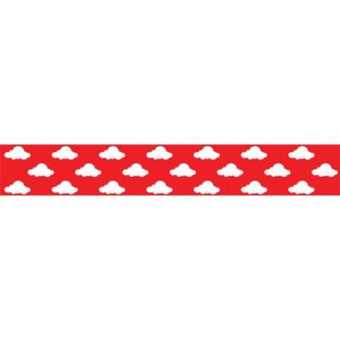 Imagem de Faixa Decorativa Border Balão Nuvem 10m Cor Vermelho - URA