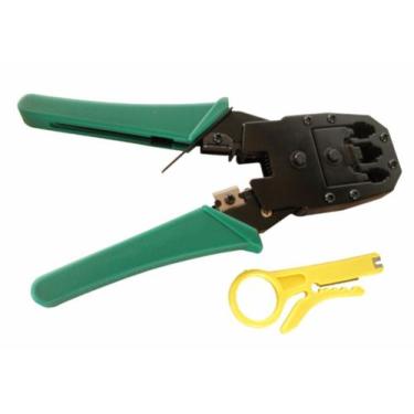 Imagem de Alicate Crimpar Cabos Rj45 Rj12 Rj11 Telefonia Rede - Importado