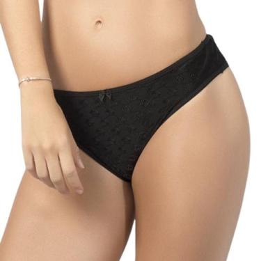 Imagem de Calcinha Biquíni Duloren 128943 Bordada, Preto, G