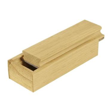 Imagem de CONJ 2 APAGADOR COM DEPÓSITO PORTA GIZ PINUS LUXO ENVERNIZADO 18x7x5,5