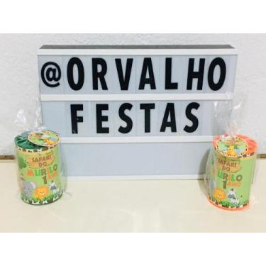 Imagem de Kit 10 Cofrinhos Personalizado Safari Baby - Orvalho Festas