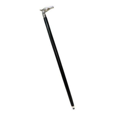 Imagem de Bengala Preto E Prata Águia 90x10x2cm - Atual Conceito