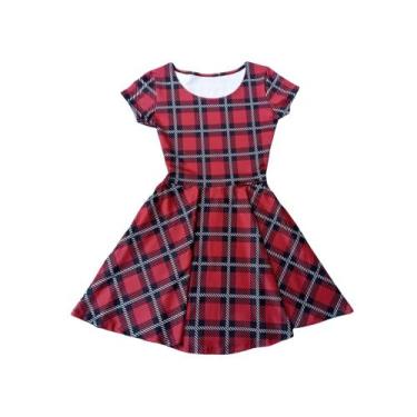 Imagem de Vestido Adulto Festa Junina Julina Xadrez - Bela Elena, M, Vermelho