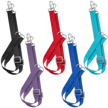 Imagem de Clysee 10 peças de tiras de balde de cavalo para barracas de cavalo, alça ajustável de nylon para reboque de cavalo, alça de pendurar para cavalos, redes de feno, baldes de água, alimentadores de