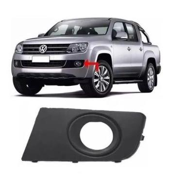 Imagem de Grade Moldura Milha Amarok 2010 2011 2013 2014 C/ Furo preta  - PhD, P