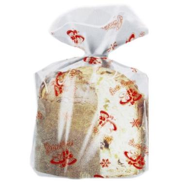 Imagem de Saco Plástico Para Panetone Incolor/Banco/Vermelho - Lucky Fest, Verme