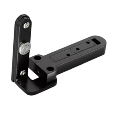 Imagem de Ioensy Dobradiça de porta para móveis, fácil instalação, dobradiça resistente, silenciosa para escritório, berçário, hotel, casa, Preto