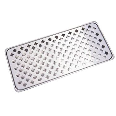 Imagem de YWJLQH Bandeja de gotejamento de cerveja kegerator bandeja de gotejamento removível limpeza barra de bebidas acessório superfície altamente polida para, S