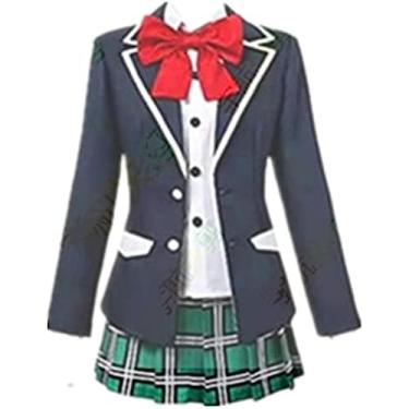 Imagem de Grand Duke Fantasias femininas de cosplay Honma Himawari, uniformes chiques, saias, casacos, roupas de Halloween, feitas sob medida, Feminino M, One Size