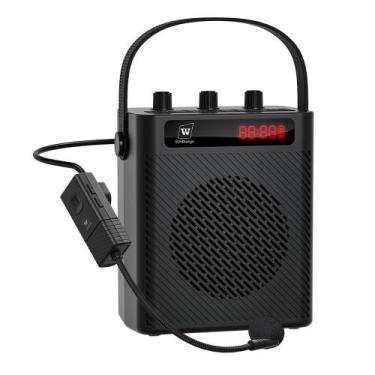 Imagem de Amplificador de Voz Sem Fio SANMIC S93 30W com Microfone e Fone de Ouv