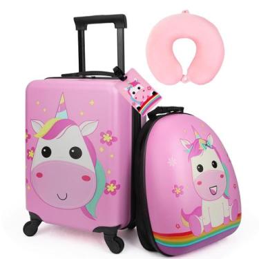 Imagem de Conjunto de Bagagem Infantil Emissary Kids - Unicórnio - 3 a 7 Anos